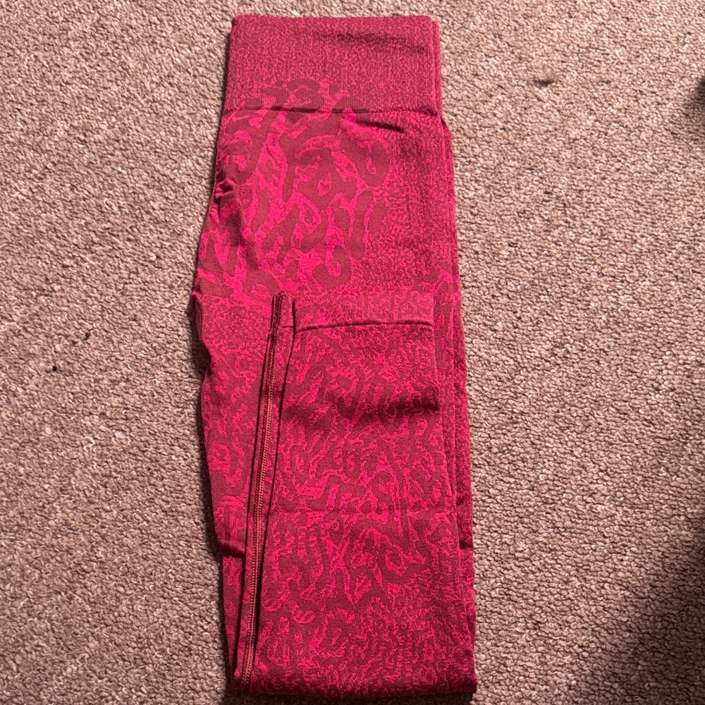 Gymshark Red Patterned Leggings